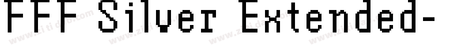 FFF Silver Extended字体转换